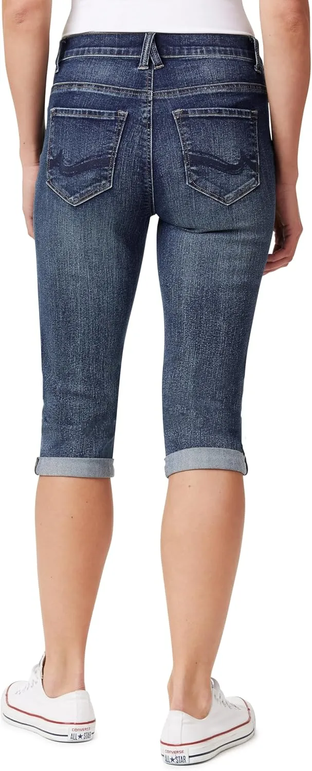 Angels Forever Young Women's Forever Skinny Mid-Rise 17" Inseam Capri Jeans (Available in Plus Sizes)