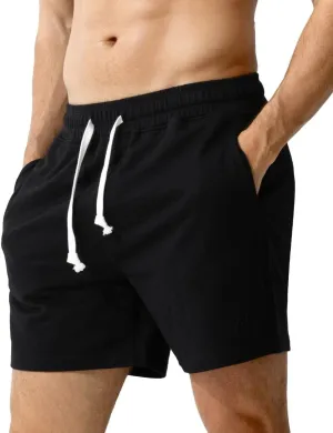 Arjen Kroos Men Sweat Cotton Shorts with Zipper Pockets 5 Inch Athletic Gym Stretch Workout Short