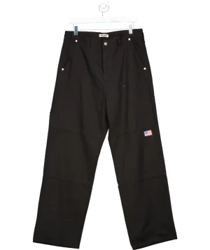 Birthday Black Usa Flag Loose Fit Jeans UK L