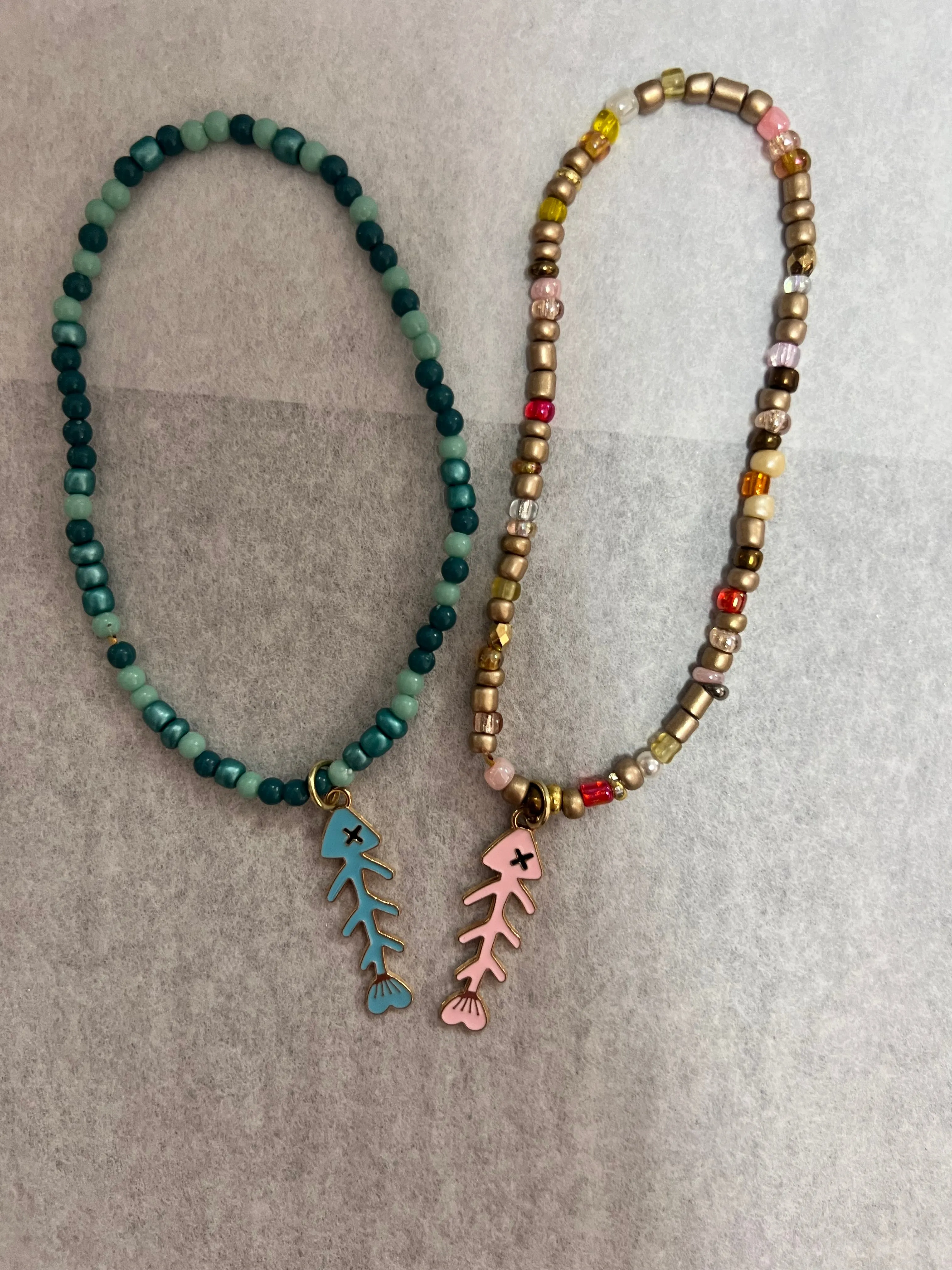 Bone Fish Anklet- 2 Styles