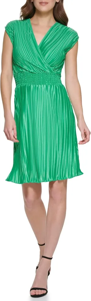 DKNY Women's Sleeveless V-Neck Knit Dress