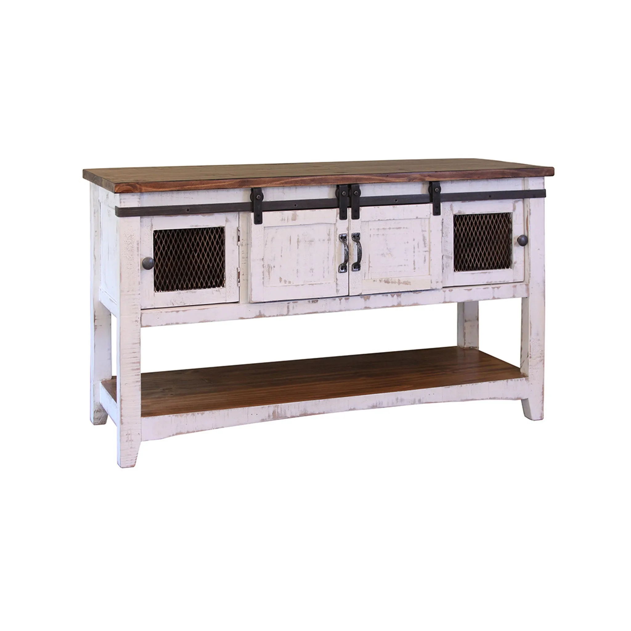 Greenview Modern Farmhouse Living Room Table Set - White