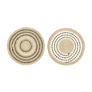 Handwoven Seagrass Placemat, 2 Styles