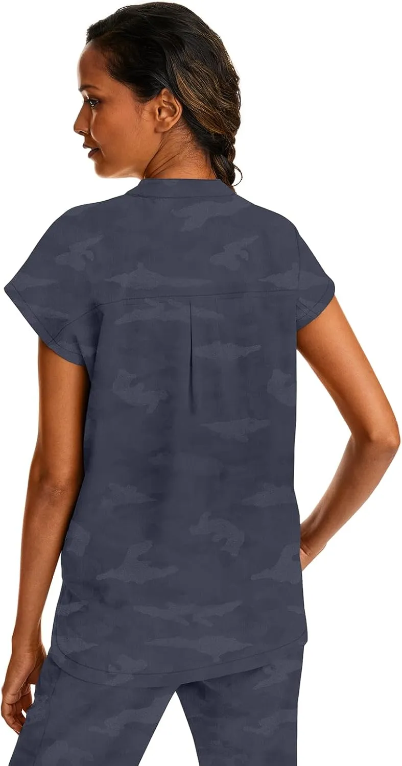 Healing Hands Scrub Top for Women Modern Fit Tee with 2 Pockets, Moisture Wicking, 360 Stretch and Quick Dry Fabric 2352