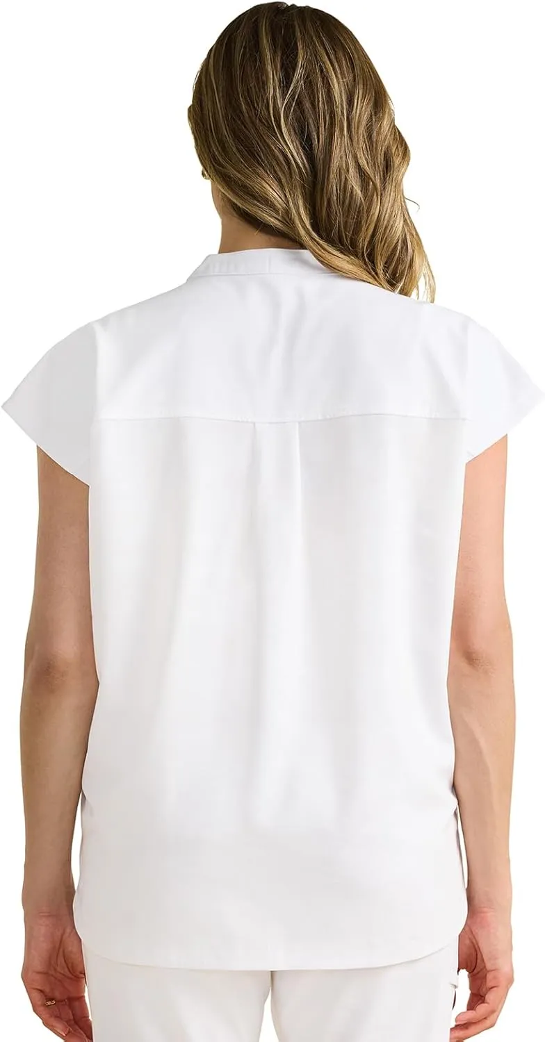 Healing Hands Scrub Top for Women Modern Fit Tee with 2 Pockets, Moisture Wicking, 360 Stretch and Quick Dry Fabric 2352