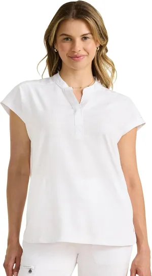 Healing Hands Scrub Top for Women Modern Fit Tee with 2 Pockets, Moisture Wicking, 360 Stretch and Quick Dry Fabric 2352