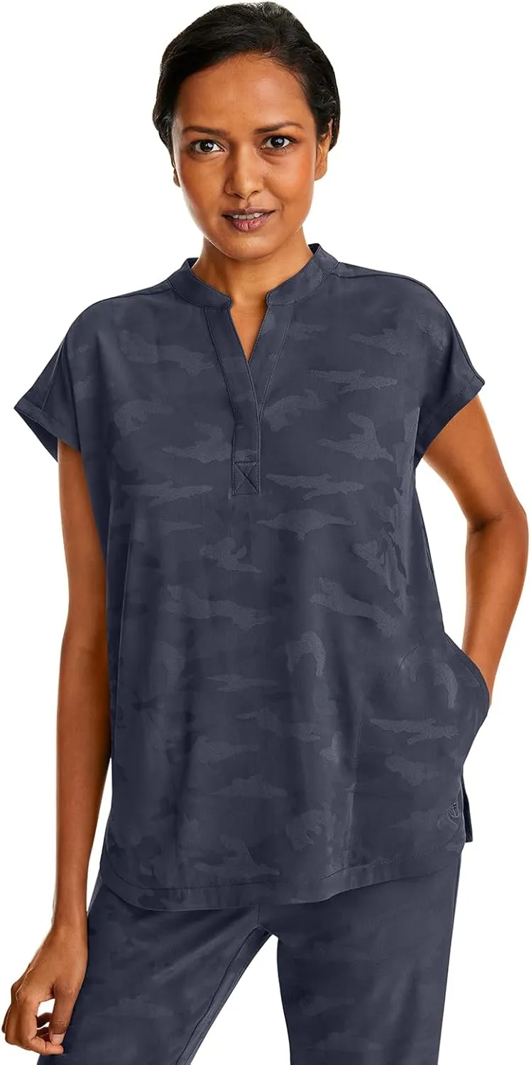 Healing Hands Scrub Top for Women Modern Fit Tee with 2 Pockets, Moisture Wicking, 360 Stretch and Quick Dry Fabric 2352