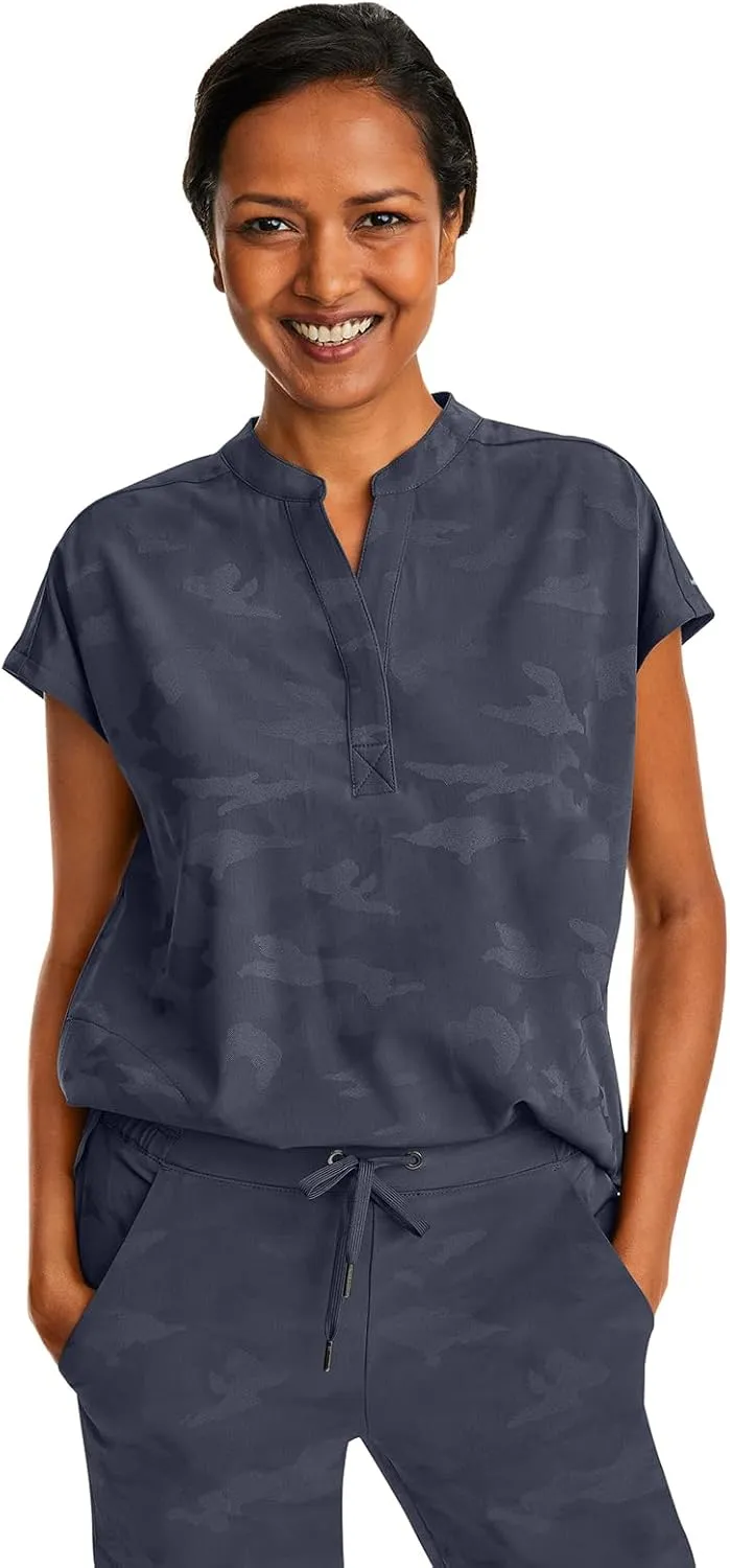 Healing Hands Scrub Top for Women Modern Fit Tee with 2 Pockets, Moisture Wicking, 360 Stretch and Quick Dry Fabric 2352