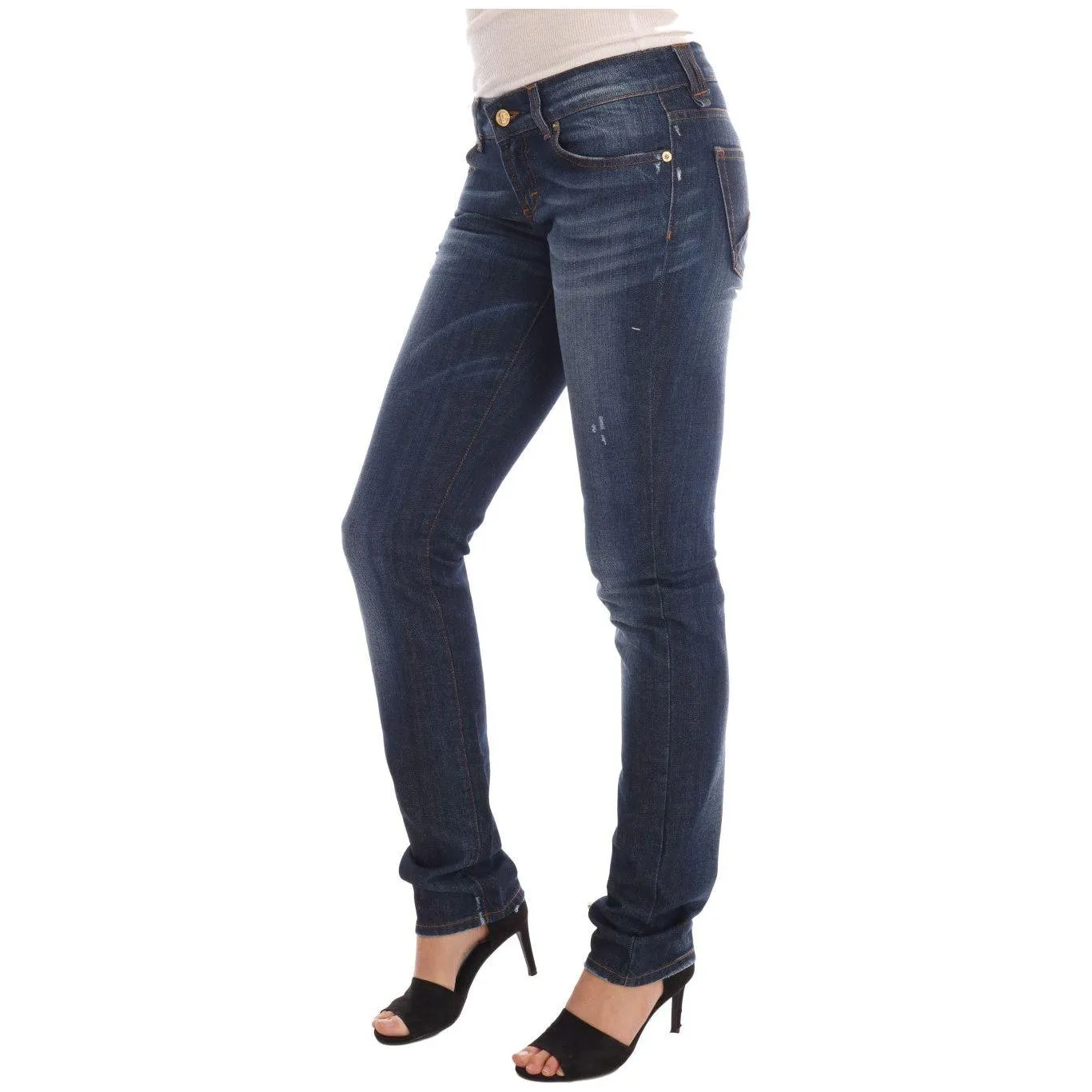 John Galliano Stylish Skinny Low Rise Denim Jeans