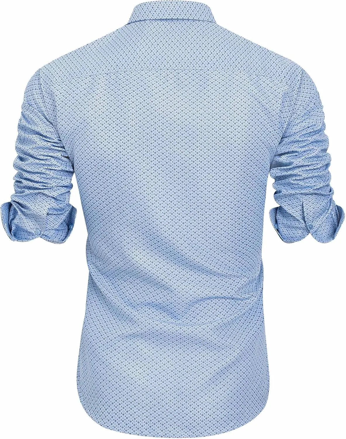 J.VER Men's Printed Dress Shirts Casual Long Sleeve Stylish Button Down Shirt