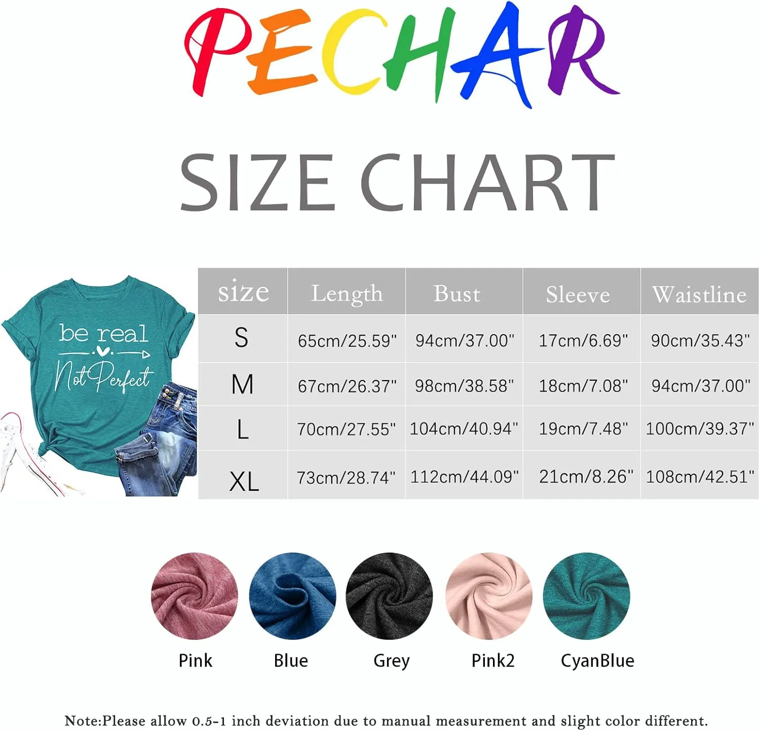 Kindness Shirt Tops for Women Be Real Not Perfect T-Shirt Short Sleeve Inspirational Graphic Tees Shirts