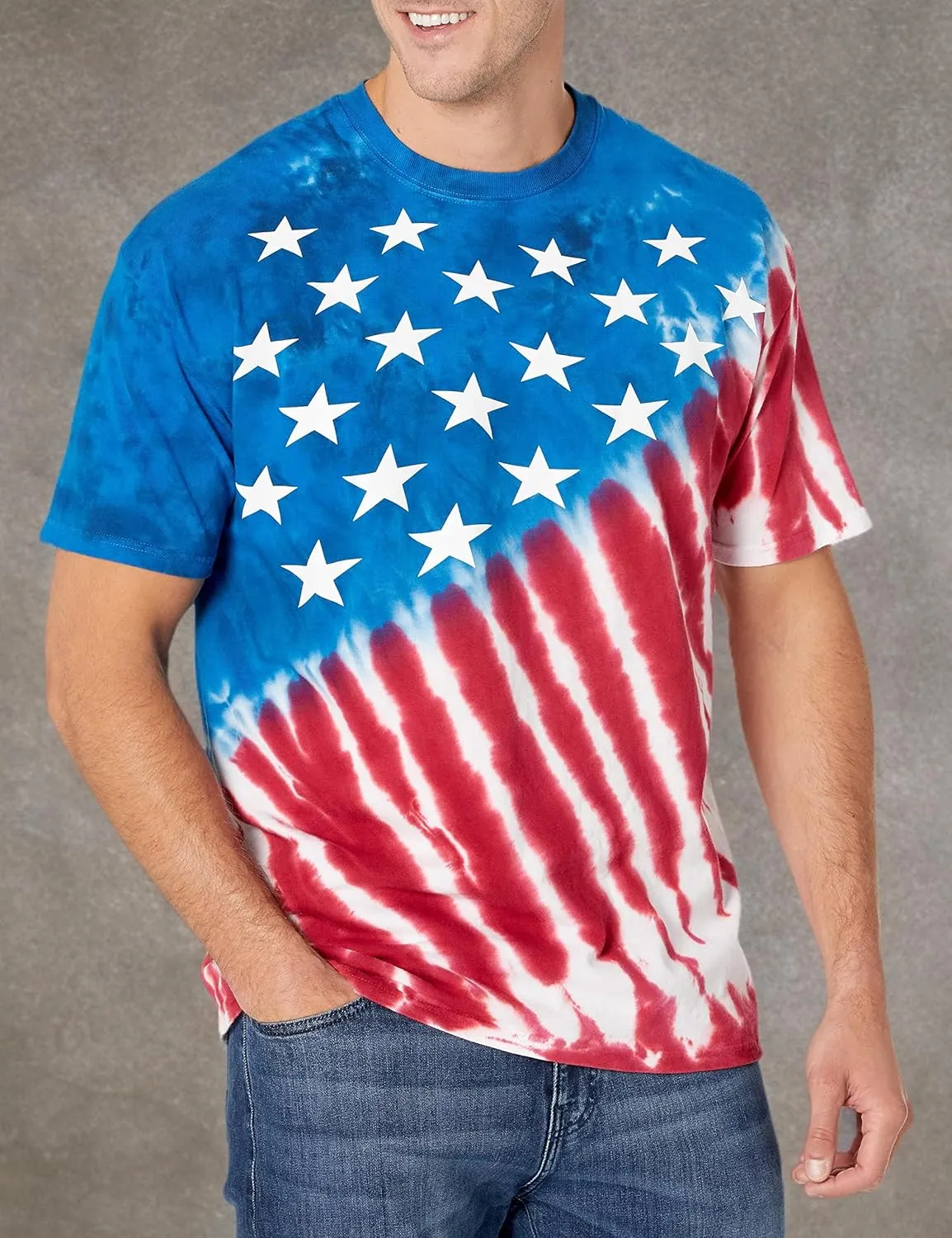 Liquid Blue Men's Stars and Stripes T-Shirt