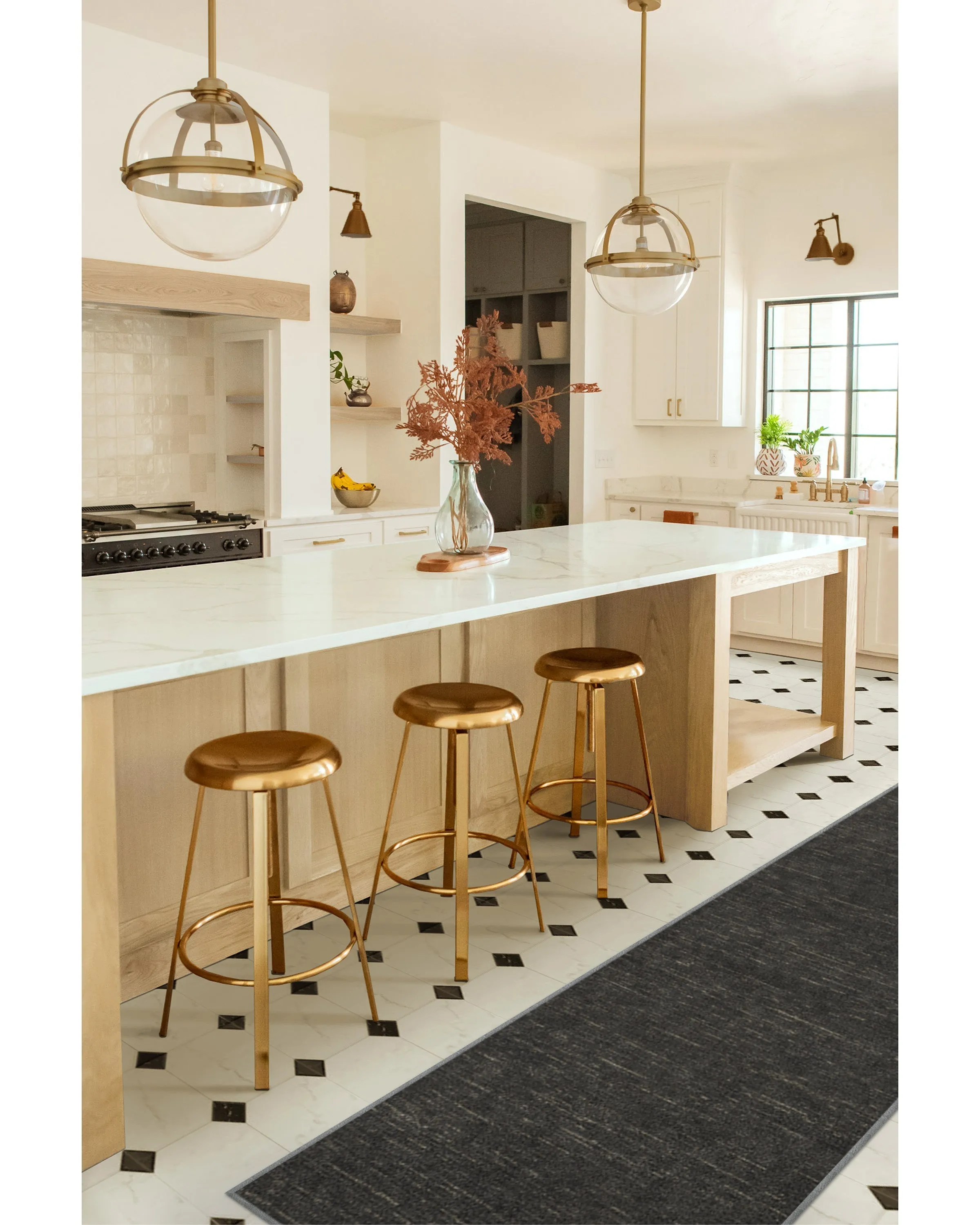Melange Solid Charcoal Rug