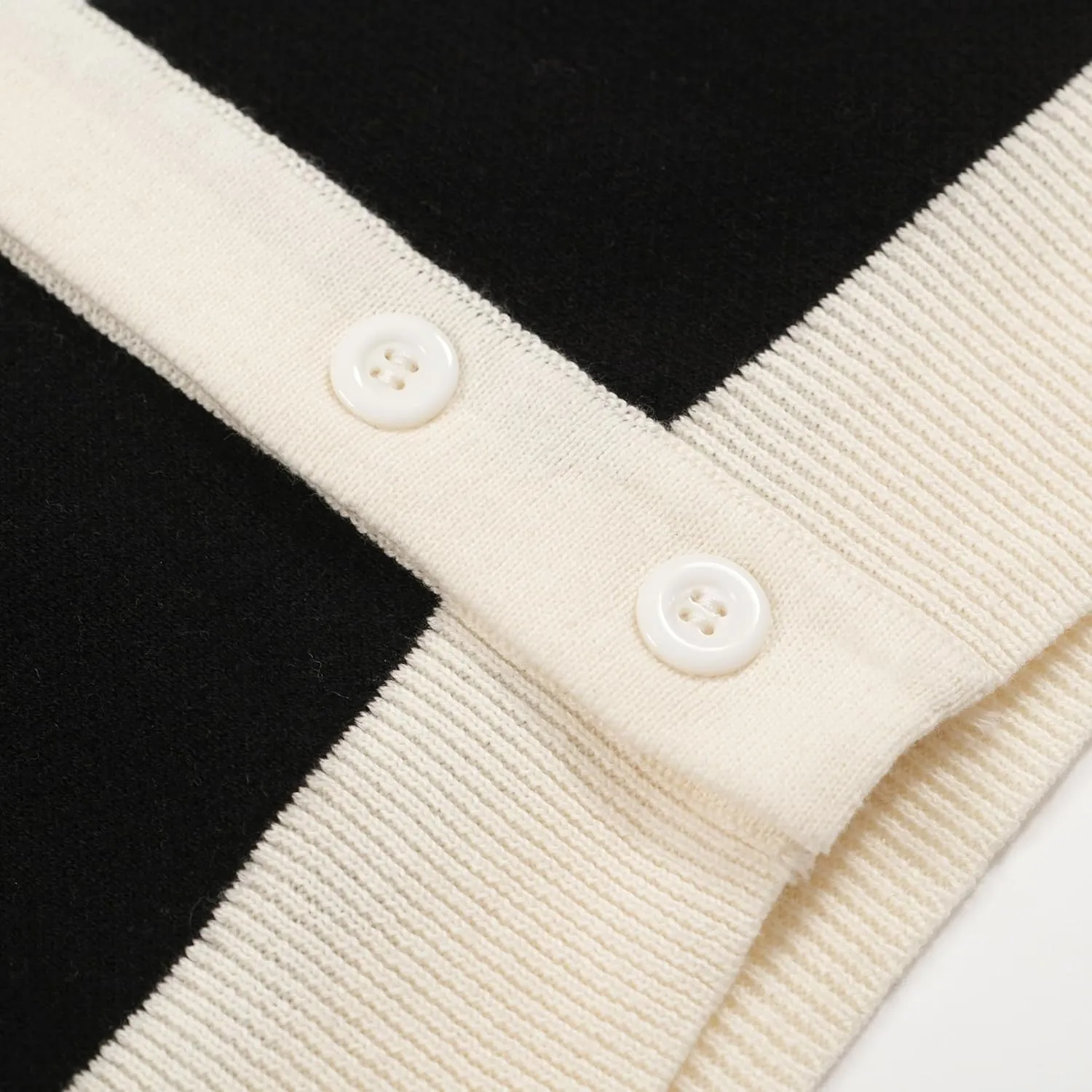 OXKNIT Mens Casual 60s Retro White Flower Knitted Short Sleeve Vintage Button Down Golf Polo