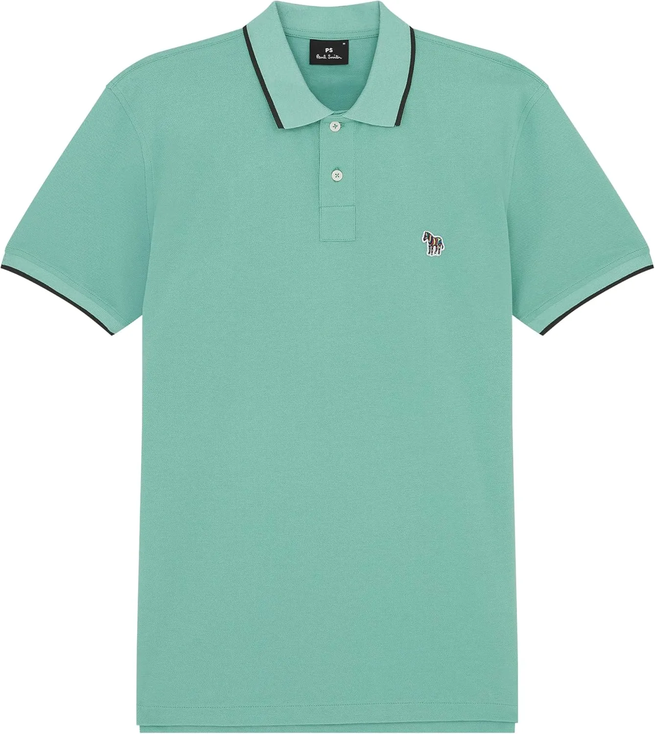 Paul Smith Ps Men's Organic Cotton Zebra Polo Shirt with Contrast Tipping