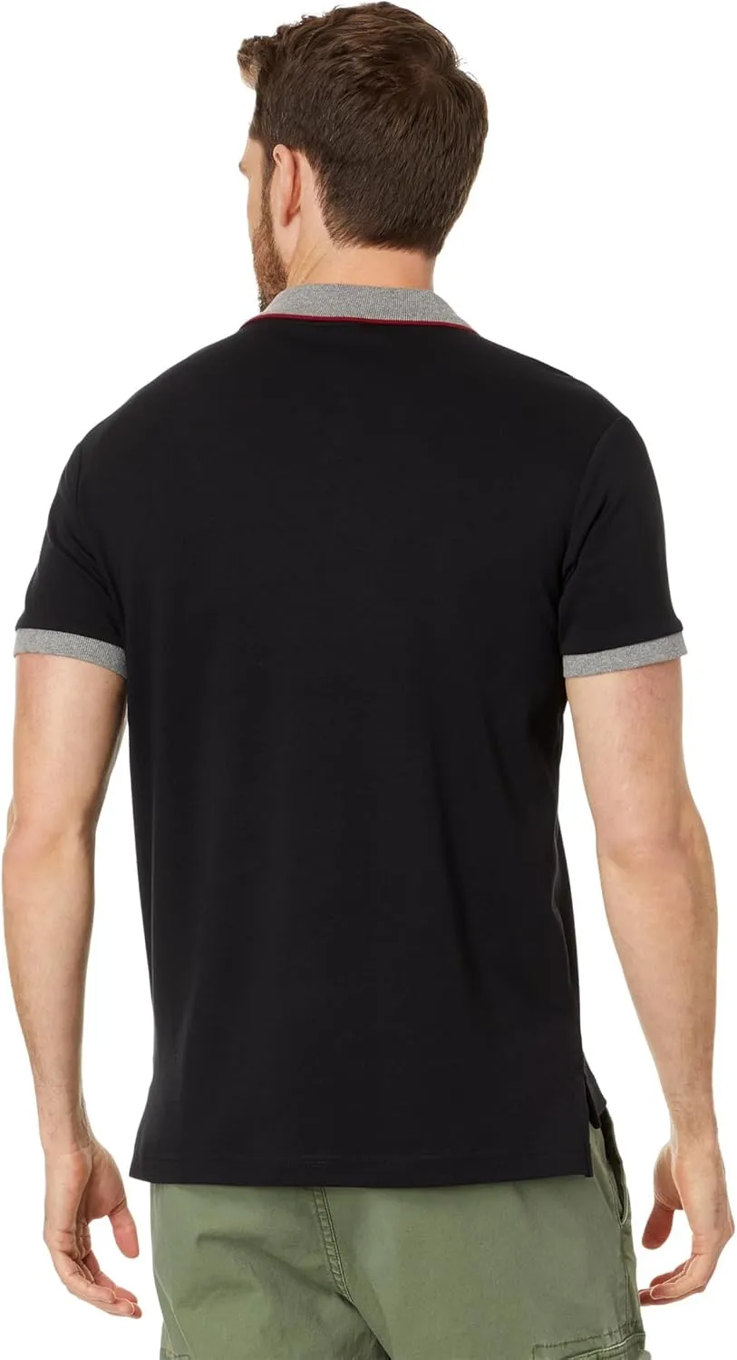 U.S. POLO ASSN. Men's Short Sleeve Slim Fit Multicolor Pony Interlock Polo Shirt